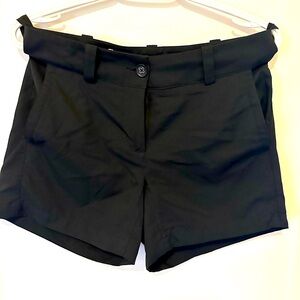 Black golf shorts